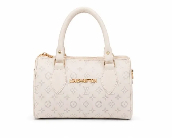 White_Patterned_Structured_Handbag_for_Women