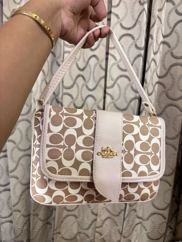 Black_And_Beige_Printed_Fabric_Shoulder_Bag_for_Women