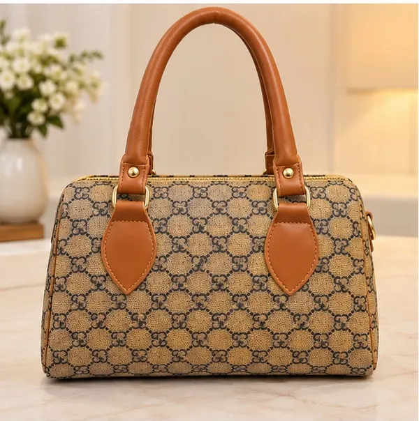 Brown_And_Grey_Synthetic_Leather_Handbag_for_Women