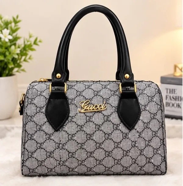 Grey_Textured_Structured_Handbag_For_Women