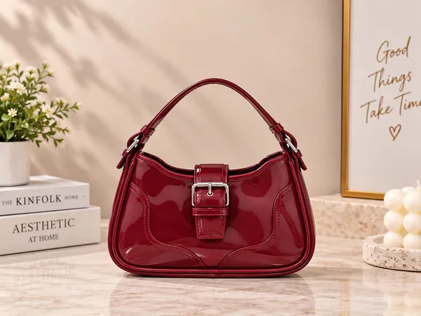 Burgundy_Patent_Shoulder_Bag_for_Women