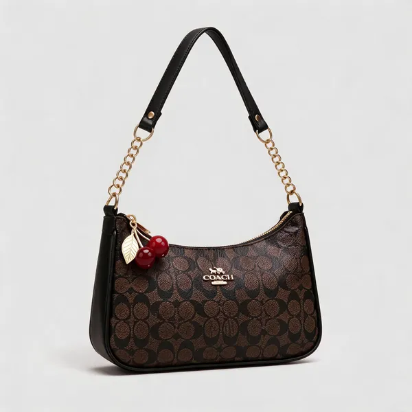 Black_Canvas_Monogram_Chain_Strap_Shoulder_Bag_For_Women