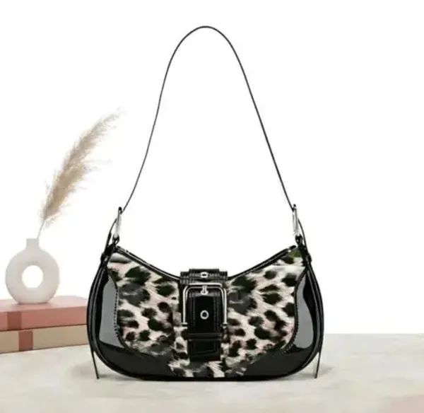 Black_Faux_Leather_Printed_Shoulder_Bag_for_Women