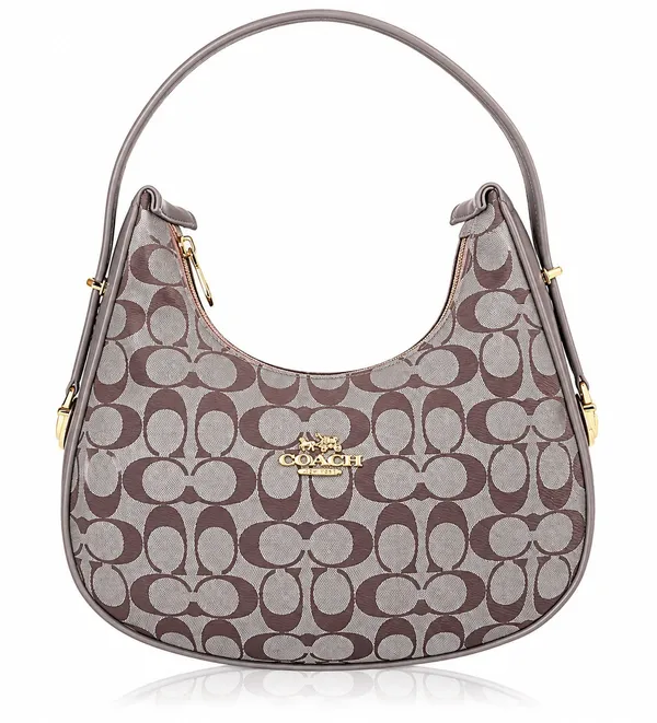 Coach_Grey_Patterned_Fabric_Hobo_Shoulder_Bag_for_Women