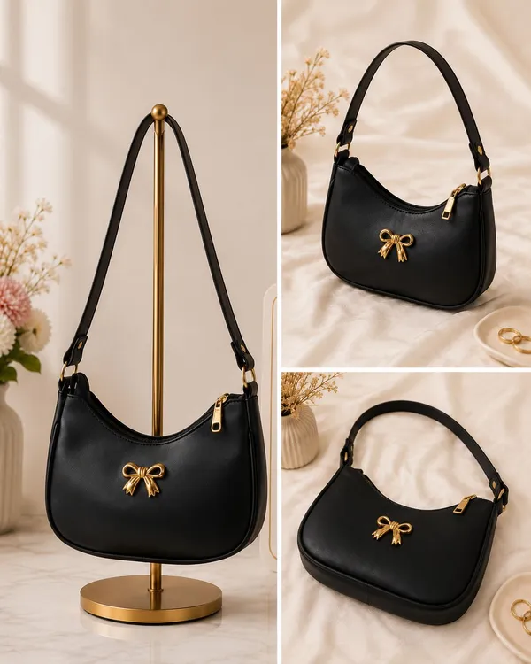 Black_And_Burgundy_Faux_Leather_Shoulder_Bag_for_Women