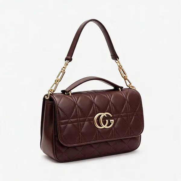 Brown_Pu_Leather_Quilted_Flap_Shoulder_Bag_For_Women