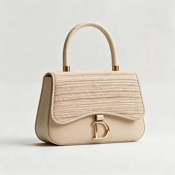 Beige_Textured_Pu_Leather_Structured_Handbag_For_Women