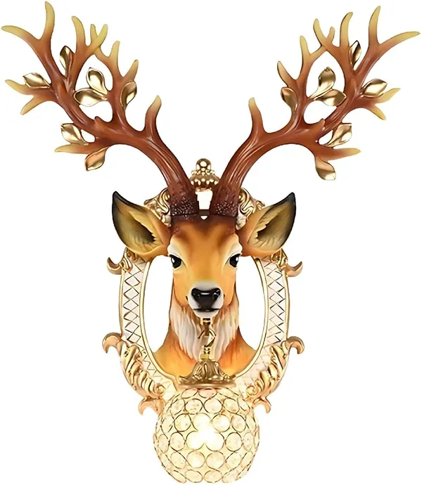 Wall_Mounted_Resin_Deer_Head_Lamp