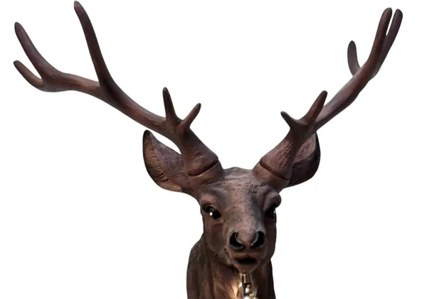 Resin_Deer_Head_Wall_Sconce_Light