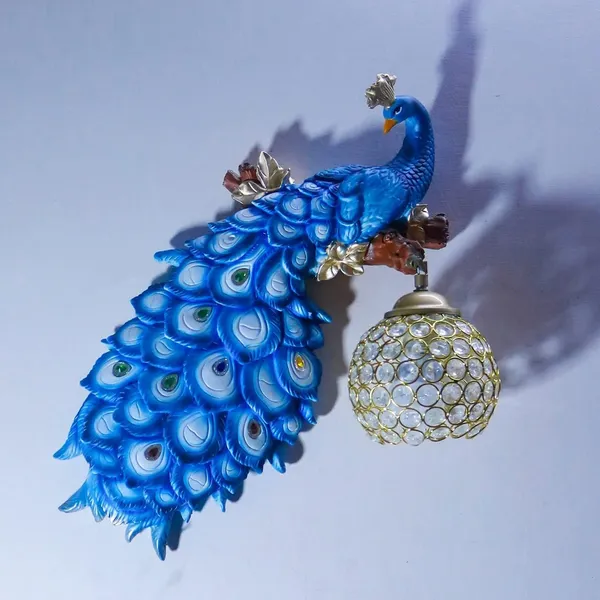 Resin_Peacock_Wall_Sconce_With_Led_Lamp