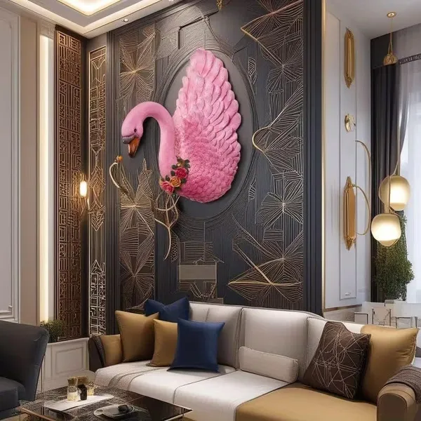Swan_3d_Wall_Decor_Showpiece