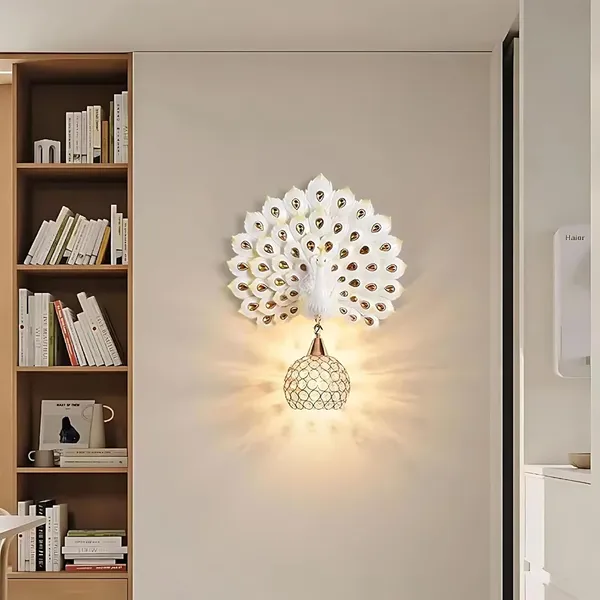 Peacock_Wall_Sconce_With_Crystal_Globe_Shade