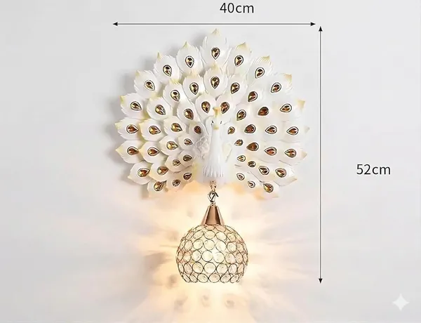 Peacock_Wall_Sconce_With_Crystal_Globe_Shade