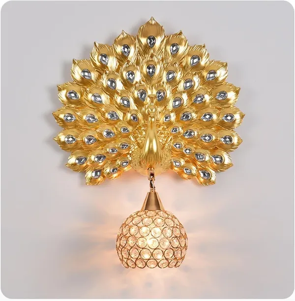 Peacock_Wall_Sconce_With_Crystal_Globe_Shade