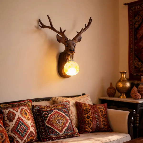 Resin_Deer_Head_Wall_Sconce_Light