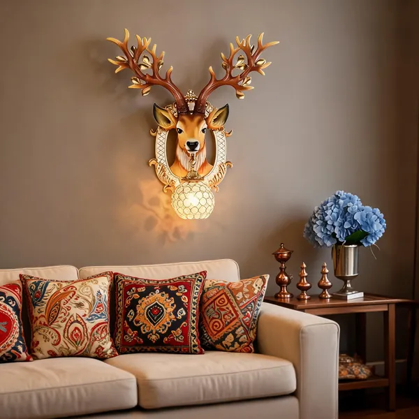 Wall_Mounted_Resin_Deer_Head_Lamp