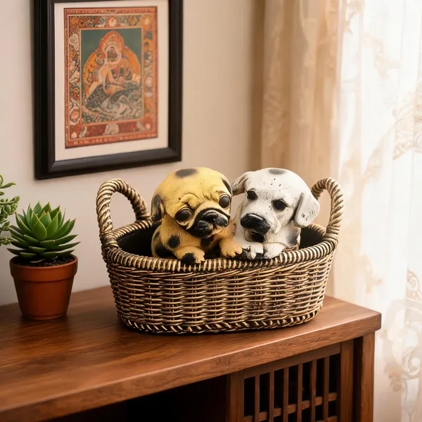Puppy_Storage_Basket_Showpiece