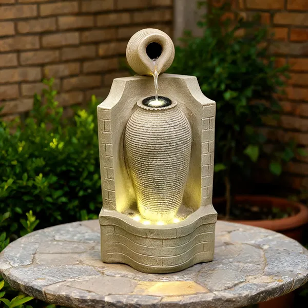 Fiberglass_Jug_Water_Fountain_With_Led_Lights