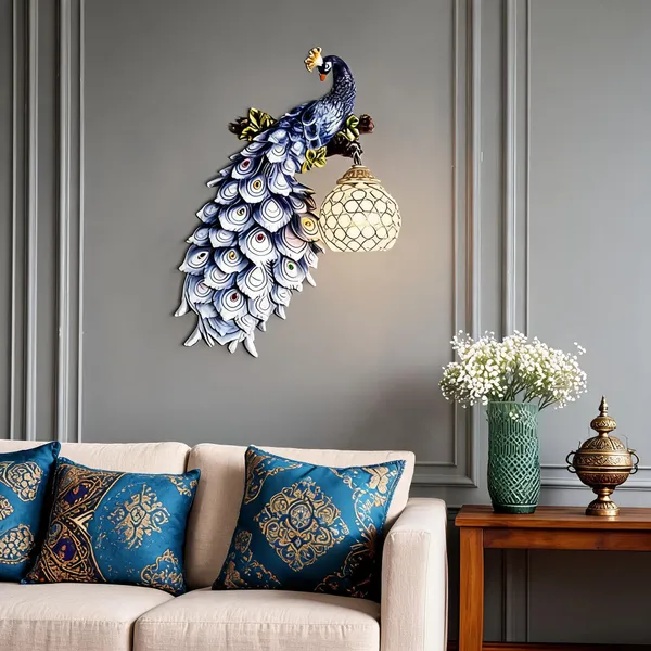 Peacock_Resin_Wall_Mounted_Night_Lamp