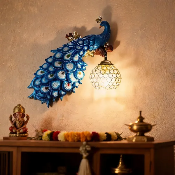 Resin_Peacock_Wall_Sconce_With_Led_Lamp