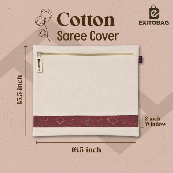 Pack_Of_18_Cotton_Button_Closure_Mesh_Window_Saree_Storage_Bag.