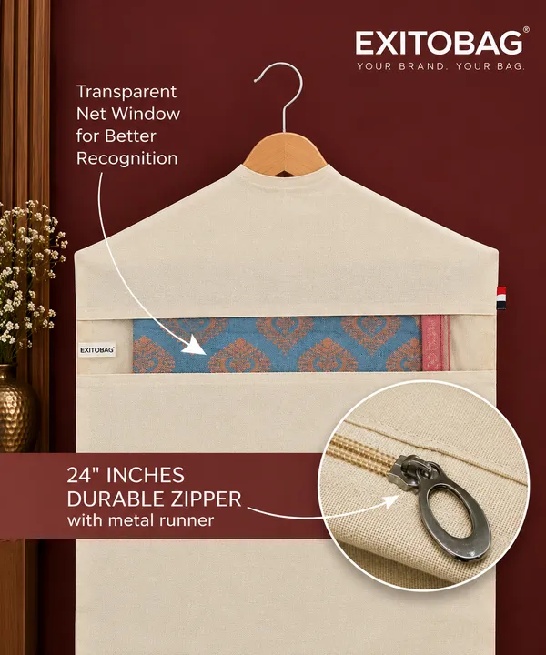 Pack_of_12_Hanging_Cotton_Saree_Covers/Bags_Of_30_X_18_(Inches)_For_Clothes_Storage,_Wardrobe_Organizer_(Hangers_Are_Not_Included,_Double_Pocket_-_Pack_4_Off_White)