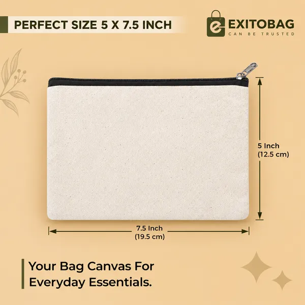 Pack_of_6_canvas_pouch_zipper_closure_|_Multipurpose_Storage_solution.