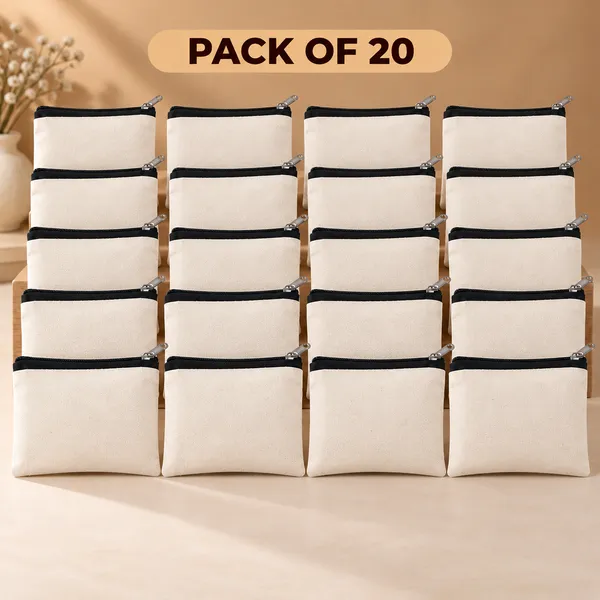 Premium_Canvas_Pouch_with_Zipper_Closure_(Pack_of_20)_|_Small_Multipurpose_Makeup_Cotton_Canvas_Pouch_with_Zipper_|_Makeup_Toiletry_Kit_Bag_for_Women