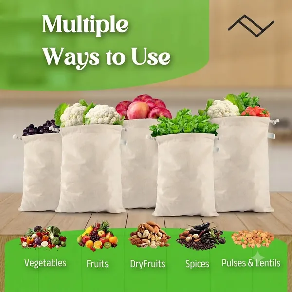 Pack_Of_10_Cotton_Muslin_Drawstring_Fridge_Vegetable_Storage_Bag_