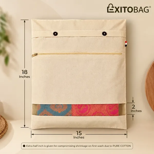 Pack_Of_24_Cotton_Zip_Closure_Mesh_Window_Blouse_Pocket_Saree_Cover