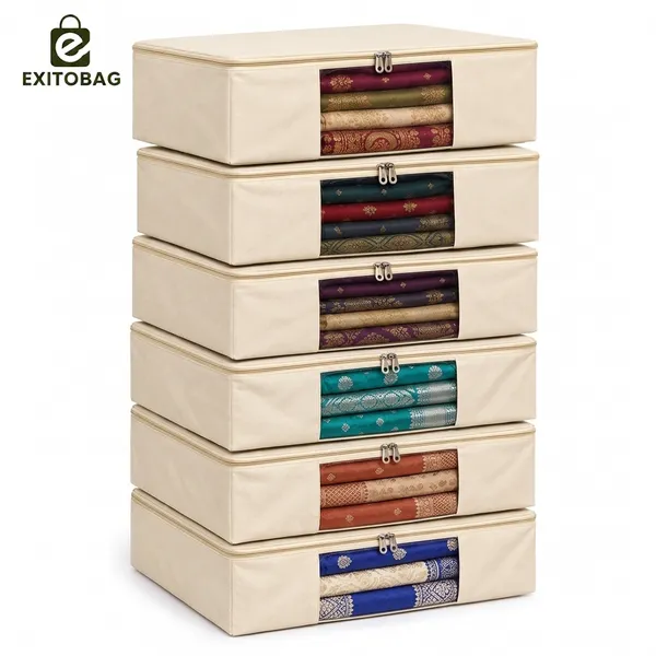 Pack_Of_6_Cotton_Canvas_Zip_Closure_Saree_Lehenga_Storage_Bag_