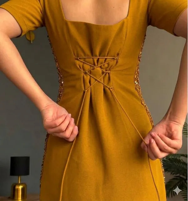 Yellow_Georgette_3_Piece_Set_And_Black_Georgette_Kurta_Pant_Set_For_Women_Pack_Of_2