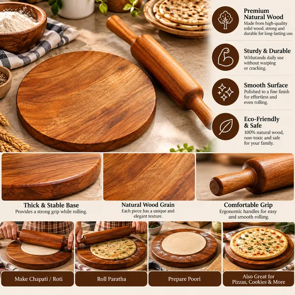 Classic_Wooden_Chakla_Belan_Set_|_Premium_Solid_Wood_Roti_Maker_Board_&_Rolling_Pin_(Patla_&_Belan_Set_For_Chapati,_Puri,_Paratha)_Pack_Of_2