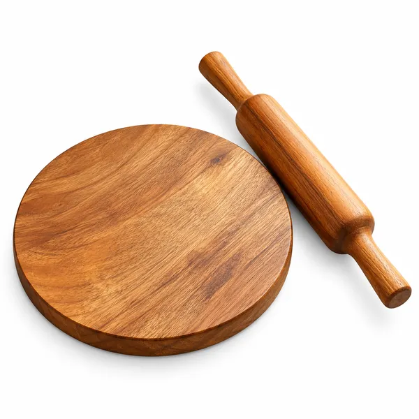 Classic_Wooden_Chakla_Belan_Set_|_Premium_Solid_Wood_Roti_Maker_Board_&_Rolling_Pin_(Patla_&_Belan_Set_For_Chapati,_Puri,_Paratha)_Pack_Of_2