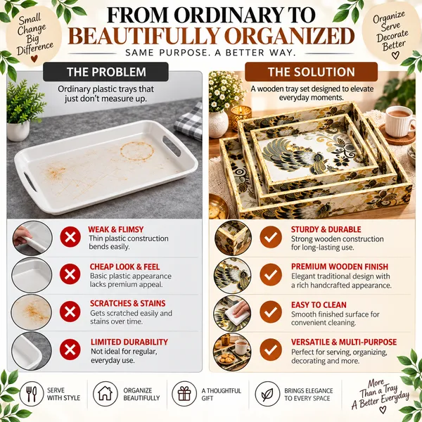 Decorative_Serving_Trays_Set_Of_3_|_Cream,_Black,_And_Metallic_Gold_Peacock_Pattern_Nesting_Trays_With_Side_Handles_For_Coffee_Table,_Dining,_Kitchen,_And_Home_Decor