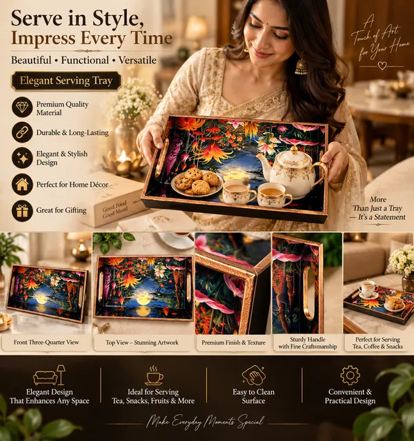 Decorative_Serving_Trays_Set_Of_3_|_Midnight_Blue_Night_Jungle_Moonlight_And_Tropical_Floral_Pattern_Nesting_Trays_With_Side_Handles_For_Coffee_Table,_Dining,_And_Home_Decor
