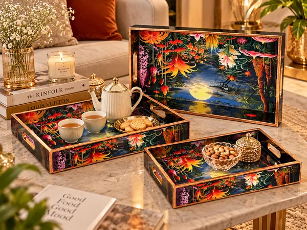 Decorative_Serving_Trays_Set_Of_3_|_Midnight_Blue_Night_Jungle_Moonlight_And_Tropical_Floral_Pattern_Nesting_Trays_With_Side_Handles_For_Coffee_Table,_Dining,_And_Home_Decor