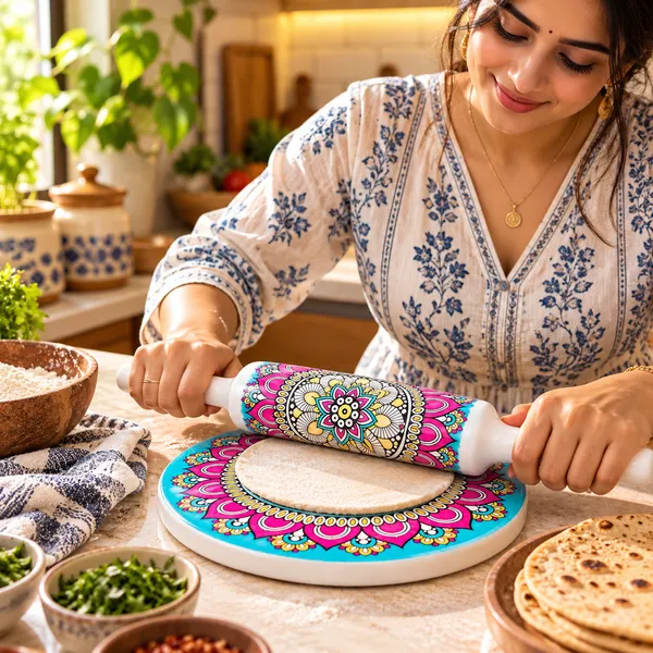 Designer_Mandala_Art_Chakla_Belan_Set_|_Vibrant_Ethnic_Roti_Maker_Board_&_Rolling_Pin_With_Turquoise_&_Pink_Print_(Patla_&_Belan_Set)_Pack_Of_2