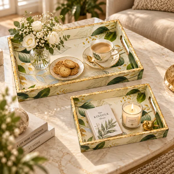 Premium_Botanical_Leaf_Print_Serving_Tray_|_Decorative_Wooden_Serving_Tray_With_Cutout_Handles_For_Home_Decor,_Living_Room,_Dining,_And_Coffee_Table_(Set_Of_2)