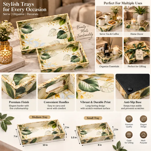 Premium_Botanical_Leaf_Print_Serving_Tray_|_Decorative_Wooden_Serving_Tray_With_Cutout_Handles_For_Home_Decor,_Living_Room,_Dining,_And_Coffee_Table_(Set_Of_2)