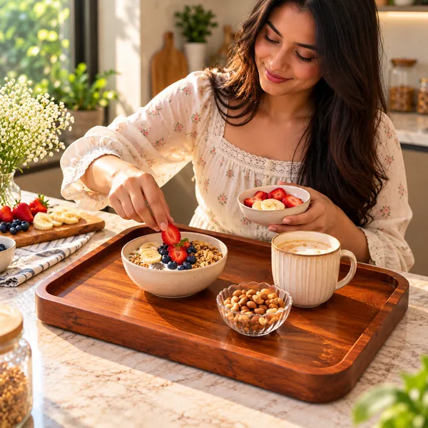 Handcrafted_Rectangular_Wooden_Serving_Tray_|_Premium_Solid_Wood_Platter_With_Raised_Edges_For_Breakfast_In_Bed,_Tea,_Coffee_&_Home_Decor