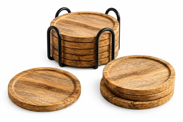 Handcrafted_Wooden_Coasters_Set_Of_4_With_Metal_Holder_|_Round_Natural_Wood_Drink_Coasters_For_Coffee_Table,_Tea_Cups,_Mugs_&_Glasses