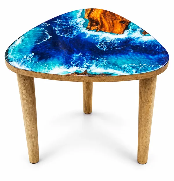 Handcrafted_Wooden_Side_Table_with_Blue_Ocean_Epoxy_Resin_Top_|_Small_Round_Bedside_Table_for_Bedroom,_Living_Room_&_Kitchen_|_Decorative_Accent_Table_|_12_x_11.5_Inch