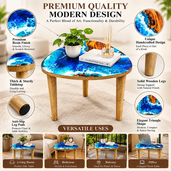 Handcrafted_Wooden_Side_Table_with_Blue_Ocean_Epoxy_Resin_Top_|_Small_Round_Bedside_Table_for_Bedroom,_Living_Room_&_Kitchen_|_Decorative_Accent_Table_|_12_x_11.5_Inch