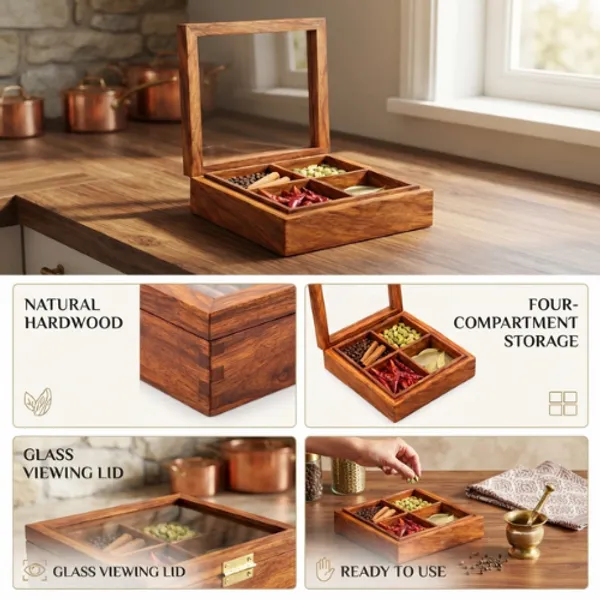 Handcrafted_Wooden_Spice_Box_With_Glass_Lid_|_4-Partition_Masala_Dani_&_Storage_Organizer_Container_For_Kitchen_Spices,_Herbs_&_Dry_Fruits