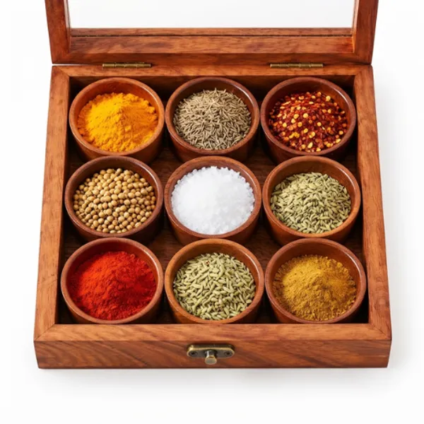 Handcrafted_Wooden_Spice_Box_With_Glass_Lid_&_9_Round_Containers_|_Traditional_Masala_Dani_Storage_Organizer_For_Kitchen_Spices,_Herbs_&_Dry_Fruits