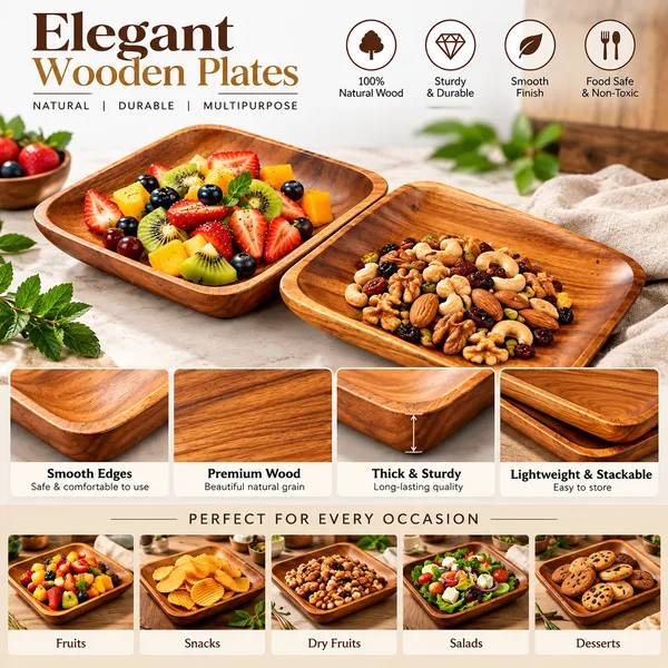 Handcrafted_Wooden_Square_Serving_Bowls_Set_Of_2_|_Natural_Wood_Snack_Platters,_Fruit_&_Dry_Fruit_Bowls_For_Kitchen,_Dining_Table_&_Parties