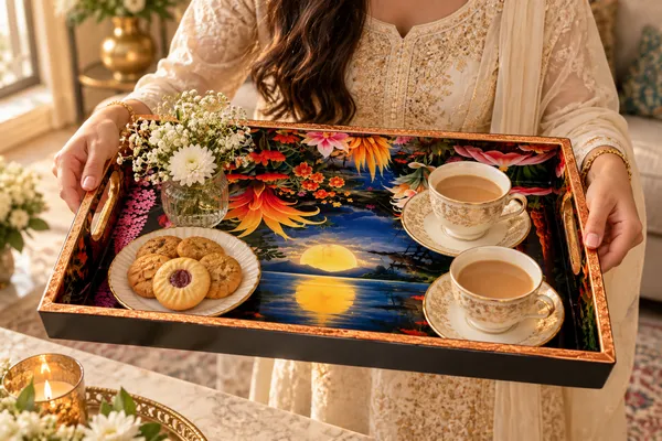 Premium_Nocturnal_Moonlit_Landscape_&_Exotic_Floral_Print_Serving_Tray_|_Decorative_Wooden_Serving_Tray_With_Cutout_Handles_For_Home_Decor,_Living_Room,_Dining,_And_Coffee_Table_(Set_Of_2)