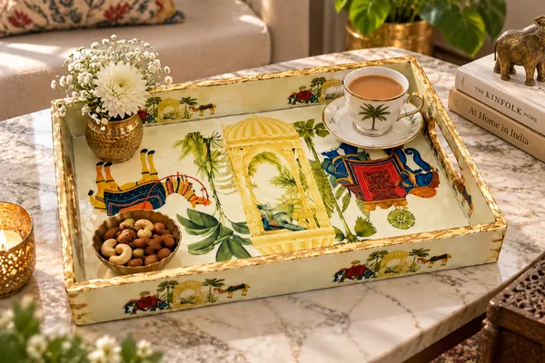 Premium_Indian_Heritage_Royal_Elephant_&_Palace_Print_Serving_Tray_|_Decorative_Wooden_Serving_Tray_With_Cutout_Handles_For_Home_Decor,_Living_Room,_Dining,_And_Coffee_Table_(Large,_Rectangular)