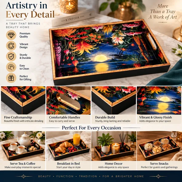 Premium_Nocturnal_Moonlit_Landscape_&_Exotic_Floral_Print_Serving_Tray_|_Decorative_Wooden_Serving_Tray_With_Cutout_Handles_For_Home_Decor,_Living_Room,_Dining,_And_Coffee_Table_(Large,_Rectangular)
